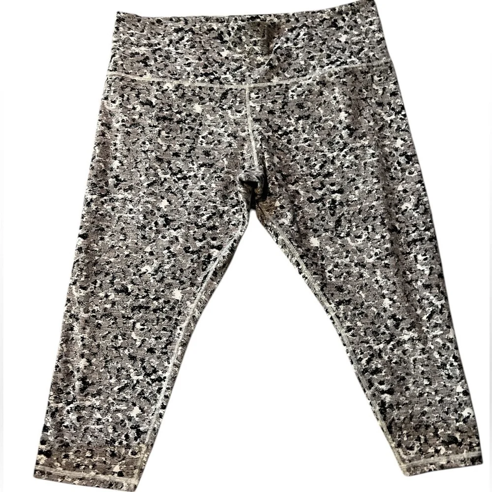 Athleta Elation Textured 7/8 Tight in Meadow Decadent Chocolate Size 3X Nwt